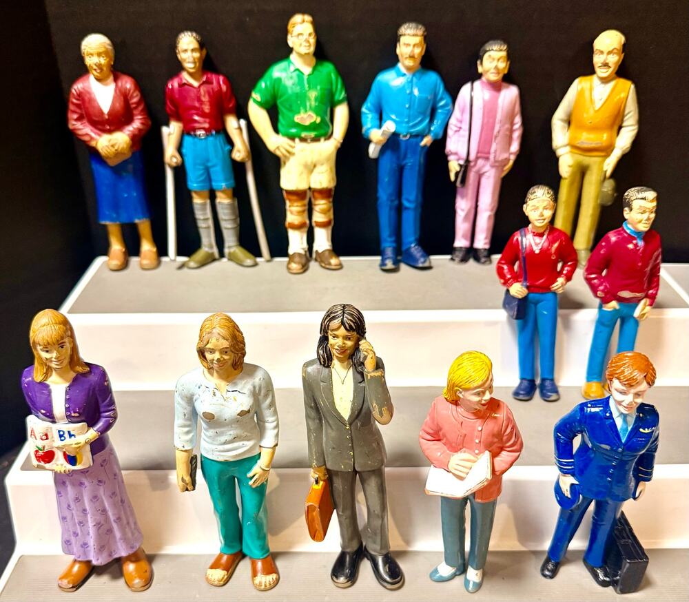 vintage Lakeshore Learning Block Play People various community helpers